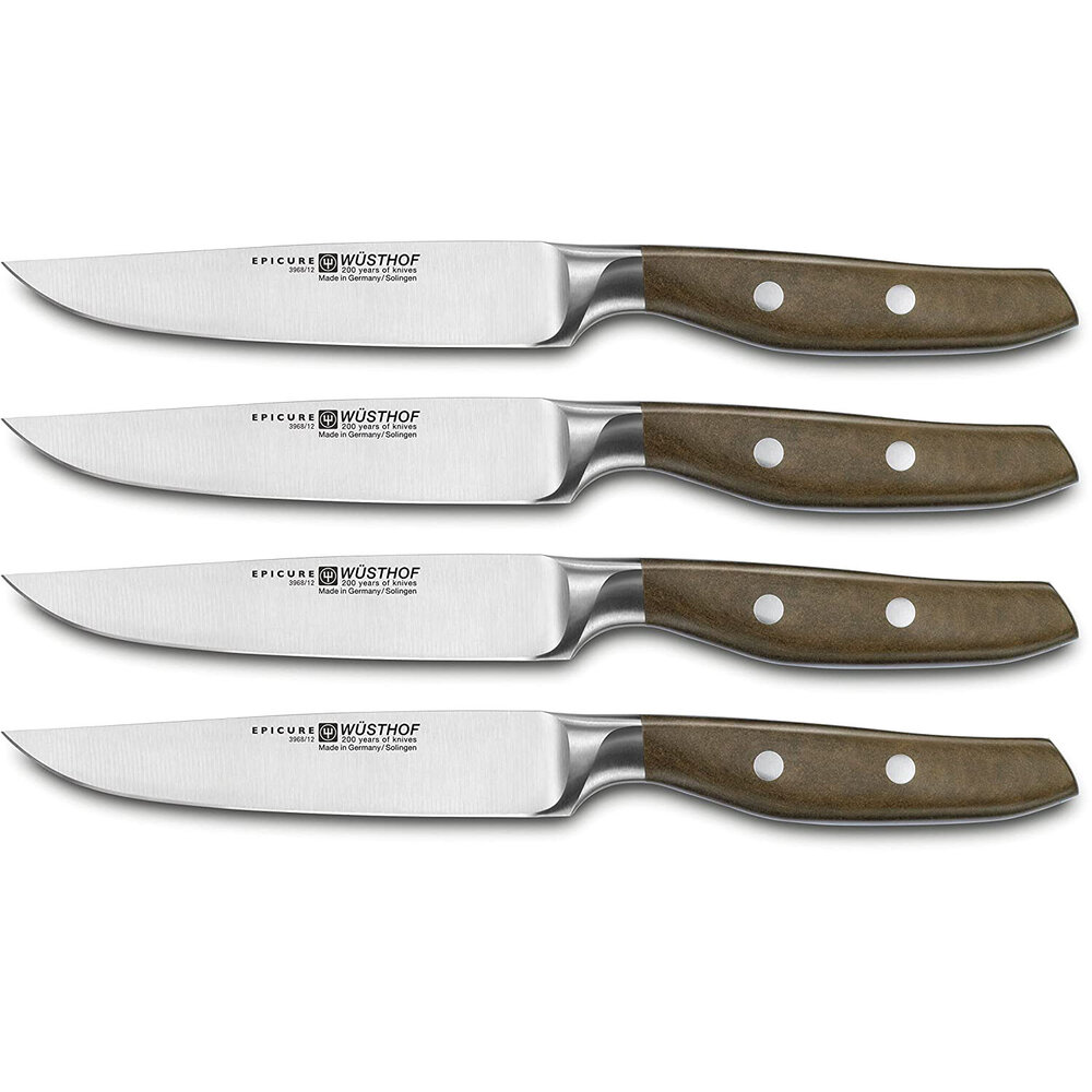 Wüsthof 4 Epicure Brown steakmessen 12cm Wüsthof 4 Epicure Brown steakmessen 12cm