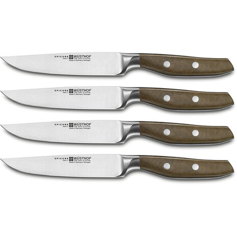 Wüsthof 4 Epicure Brown steakmessen 12cm Wüsthof 4 Epicure Brown steakmessen 12cm
