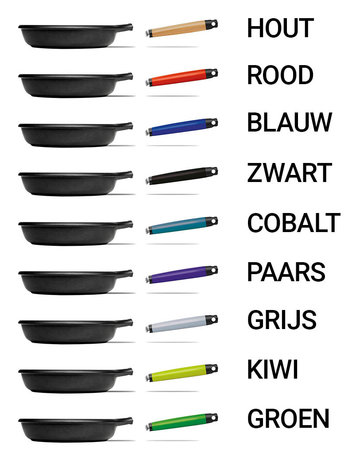 Fundix grillpan met afneembare steel 27cm Fundix grillpan met afneembare steel 27cm