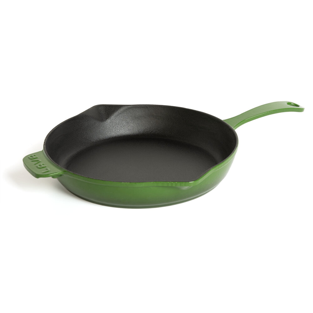 Lava Enameled cast iron skillet 28cm green Lava Enameled cast iron skillet 28cm green