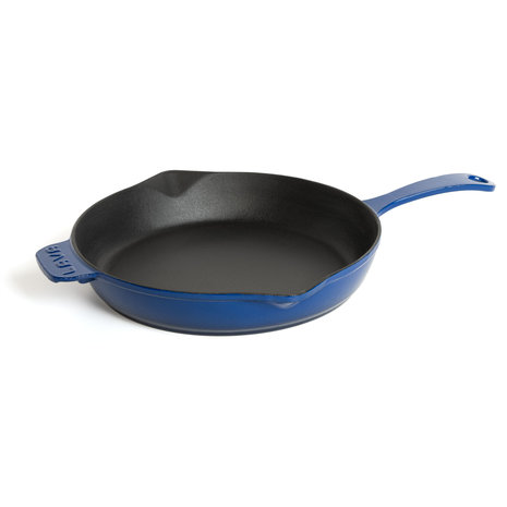 Lava Geëmailleerde gietijzeren skillet 28cm blauw