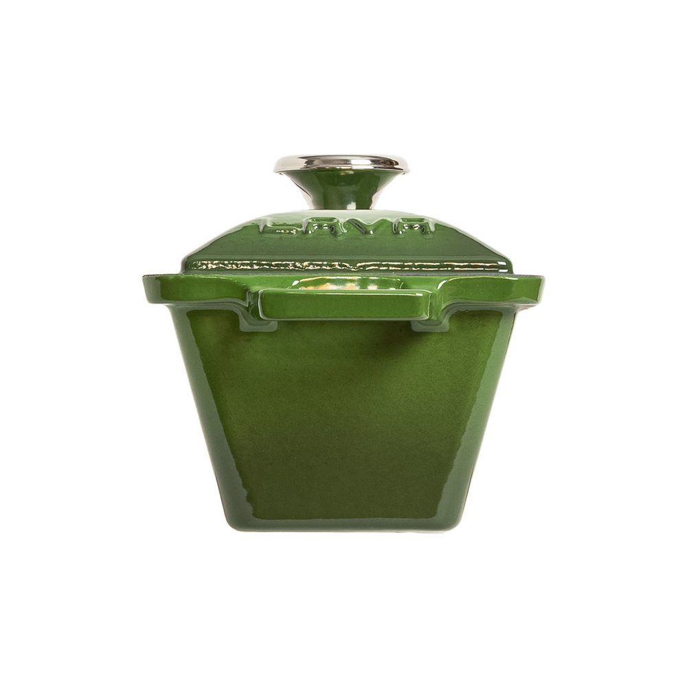 Lava Geëmailleerde gietijzeren terrine 26,5x8,5x6cm 1,05L groen