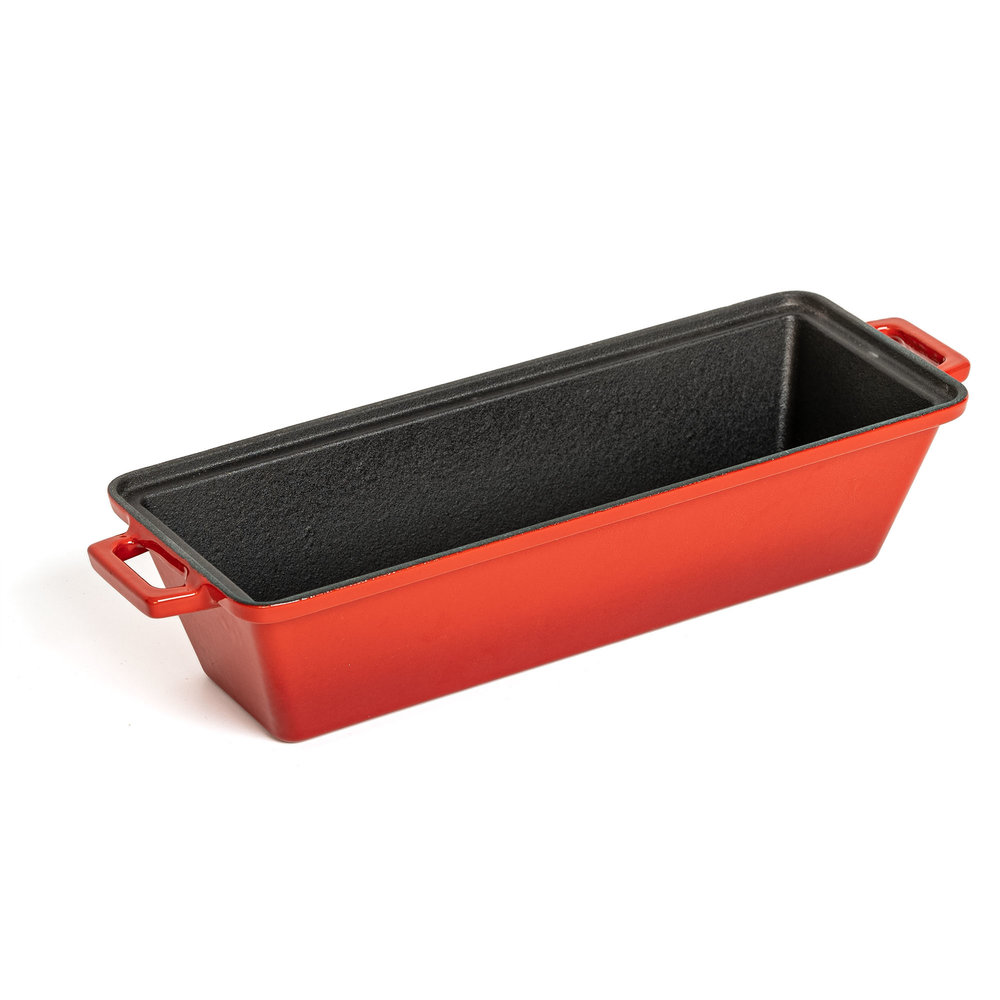 Lava Enameled cast iron terrine 26,5x8,5x6cm 1,05L red