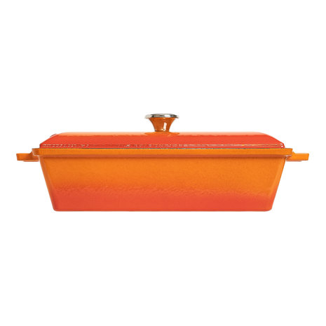 Lava Enameled cast iron terrine 26,5x8,5x6cm 1,05L orange
