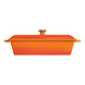 Lava Geëmailleerde gietijzeren terrine 26,5x8,5x6cm 1,05L oranje