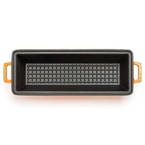 Lava Geëmailleerde gietijzeren terrine 26,5x8,5x6cm 1,05L oranje