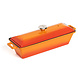 Lava Geëmailleerde gietijzeren terrine 26,5x8,5x6cm 1,05L oranje