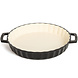 Lava Enameled cast iron quiche / tart pan 30cm black