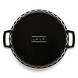 Lava Enameled cast iron quiche / tart pan 30cm black