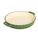 Lava Enameled cast iron quiche / tart pan 30cm green