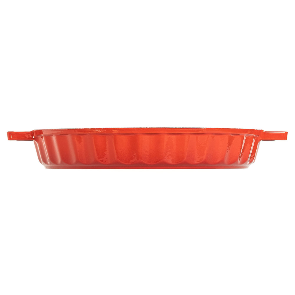 Lava Geëmailleerde gietijzeren taartvorm 30cm rood Lava Geëmailleerde gietijzeren taartvorm 30cm rood