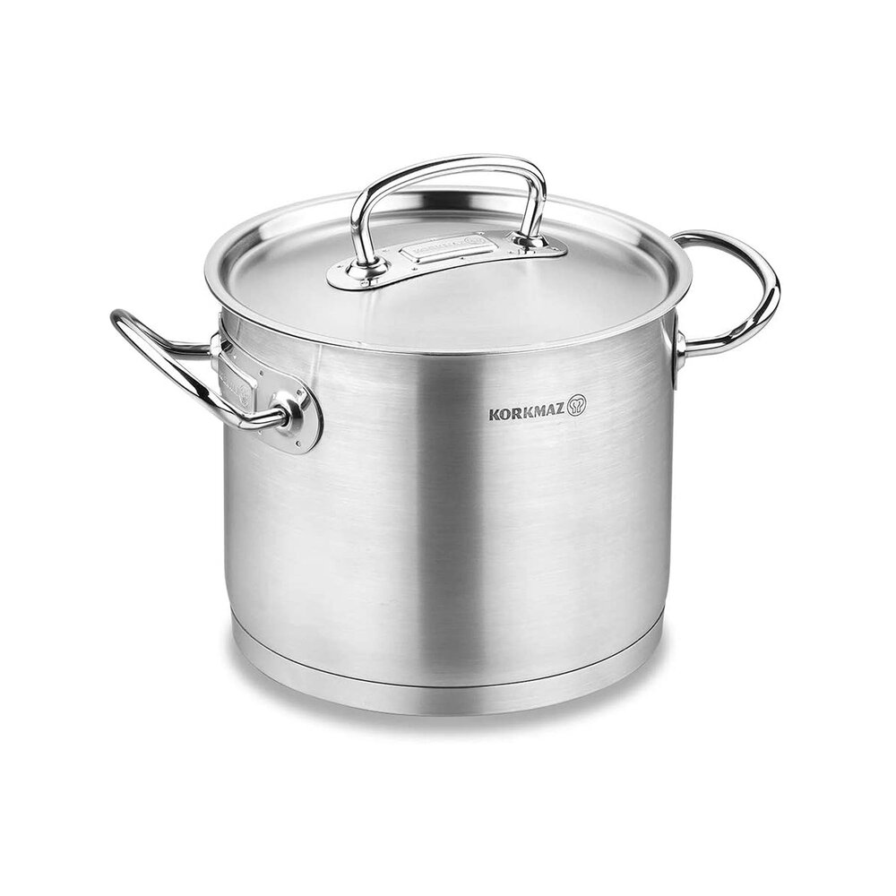 Korkmaz Proline hoge kookpan 20x16,5cm 5,0L met deksel Korkmaz Proline hoge kookpan 20x16,5cm 5,0L met deksel
