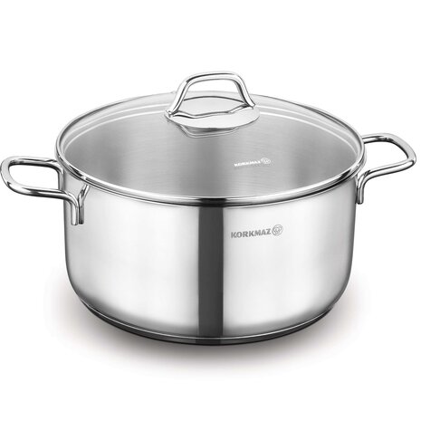 Korkmaz Perla kookpan 28x14cm 8,5L met deksel
