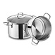 Korkmaz Perla cooking pot with steamer 20x12+10cm with lid