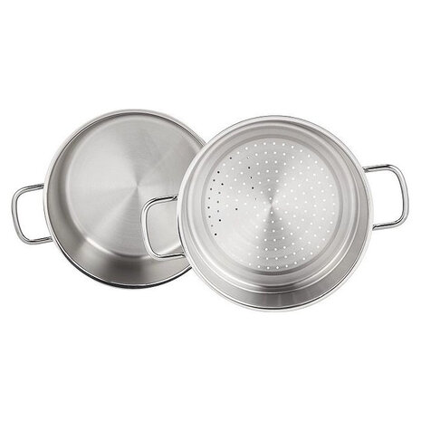 Korkmaz Perla cooking pot with steamer 24x15+12cm with lid