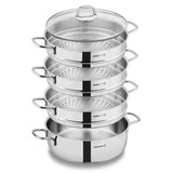 Korkmaz Perla 3-laags stoomset 28cm Korkmaz Perla 3-laags stoomset 28cm