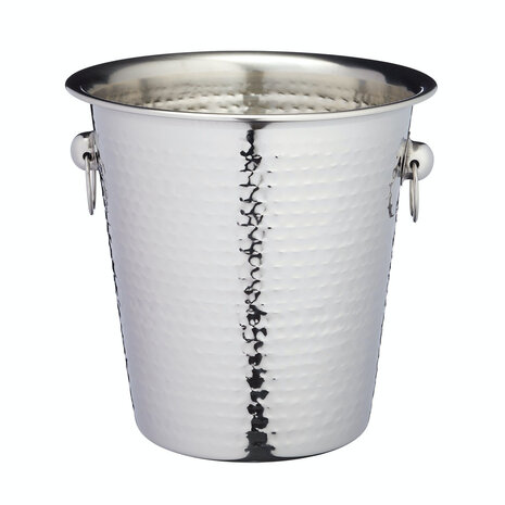 BarCraft Wine / Champagne cooler hammered stainless steel BarCraft Wine / Champagne cooler hammered stainless steel
