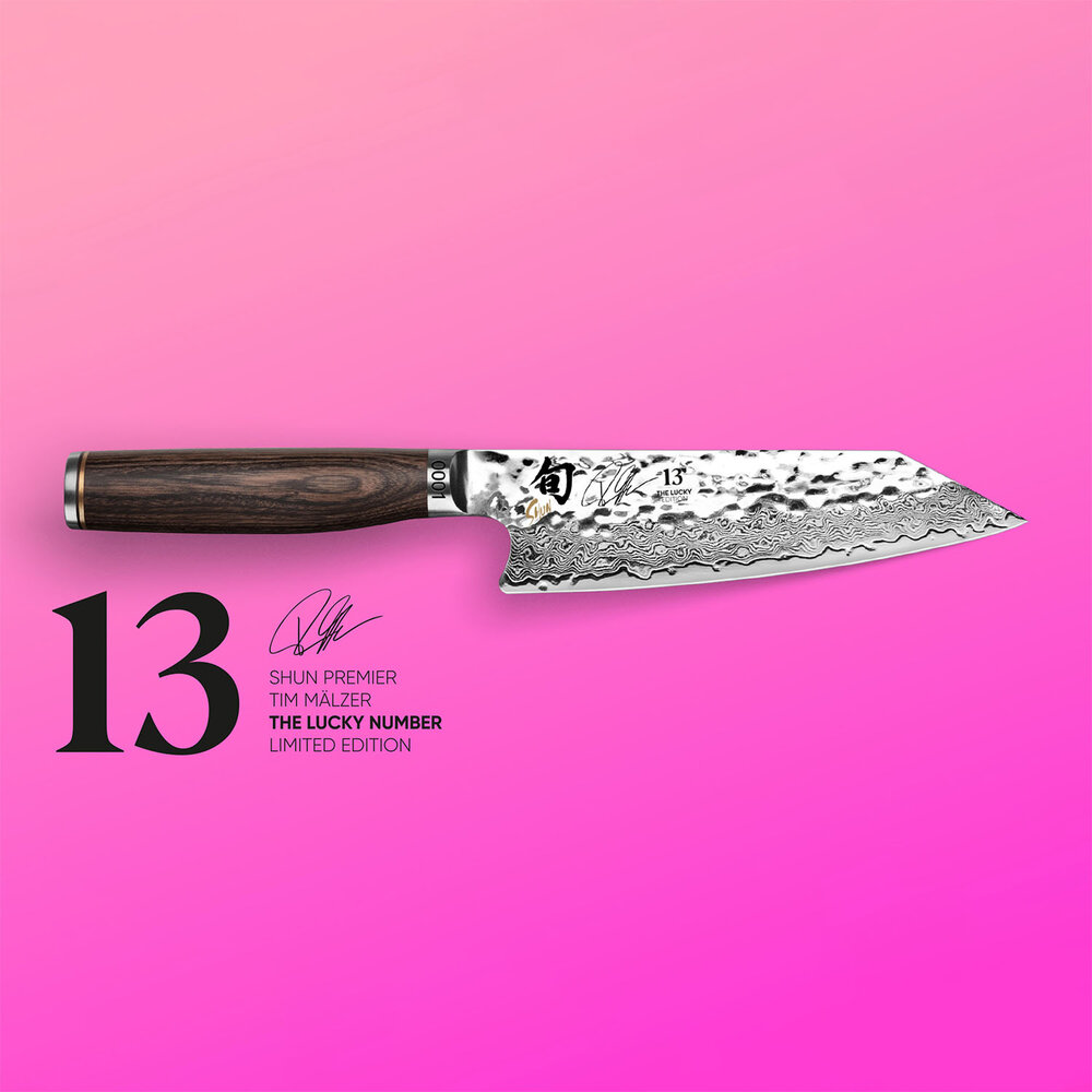 Kai Shun Premier Tim Mälzer kiritsuke 15cm "13 The Lucky Number" limited edition Kai Shun Premier Tim Mälzer kiritsuke 15cm "13 The Lucky Number" limited edition