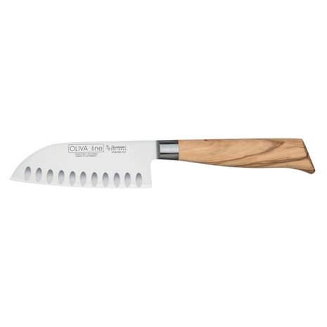 Burgvogel Oliva Line santoku 13cm met kuiltjes