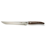 Laguiole en Aubrac Gourmet broodmes 25cm wengé