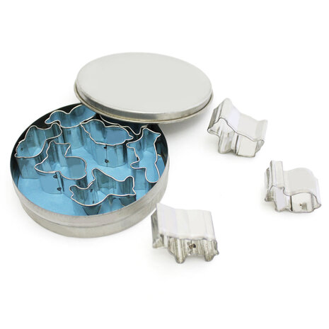 Calder Set of 10 animal cookie cutters in a tin Calder Set of 10 animal cookie cutters in a tin