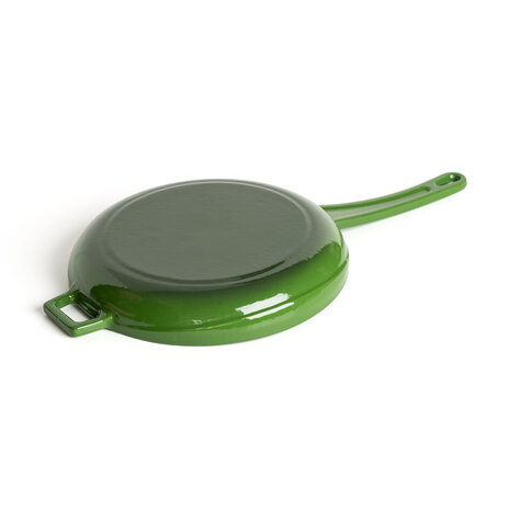 Lava Geëmailleerde gietijzeren skillet 20cm groen