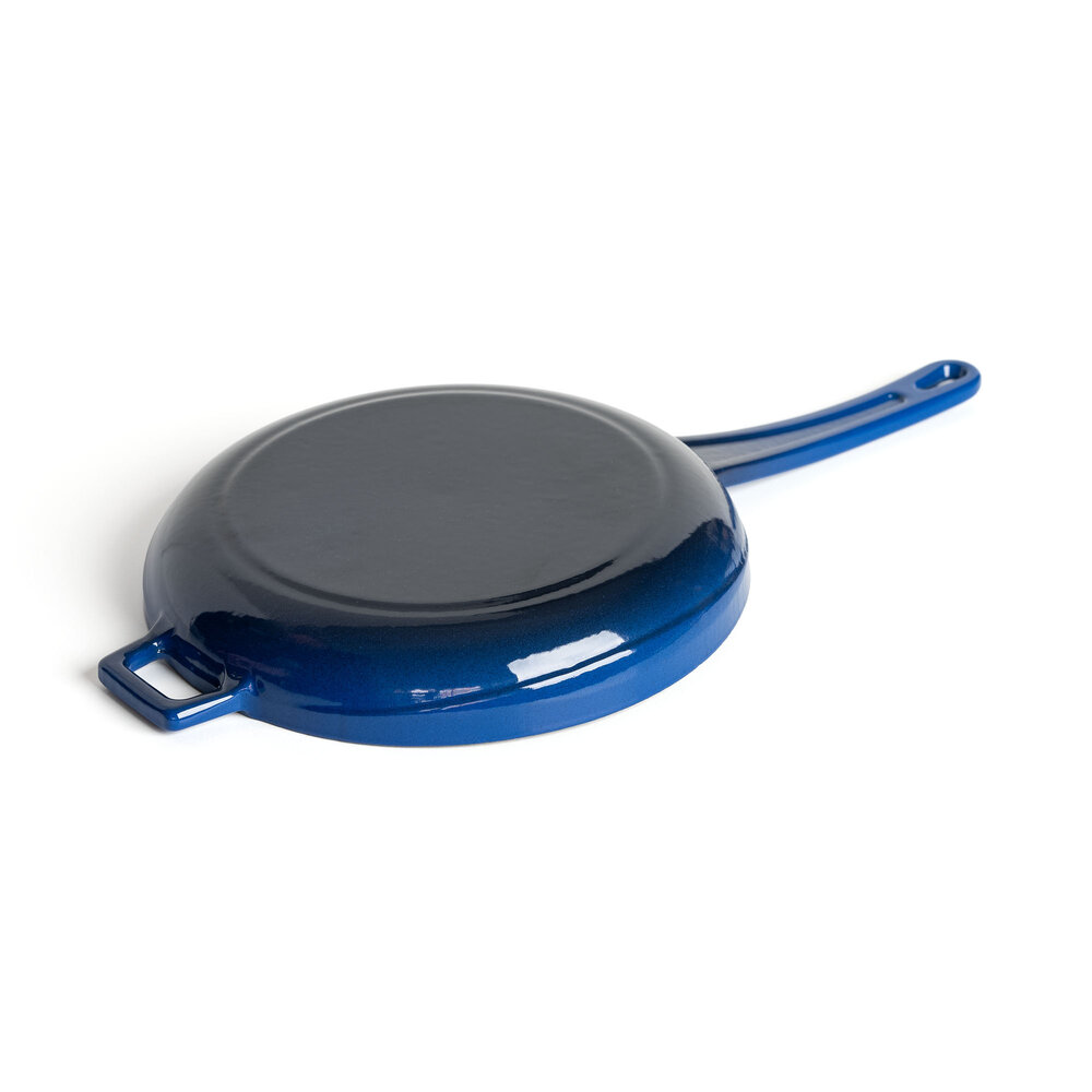 Lava Geëmailleerde gietijzeren skillet 20cm blauw