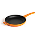 Lava Geëmailleerde gietijzeren skillet 20cm oranje