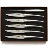 Laguiole en Aubrac 6 Monobloc steak knives matte