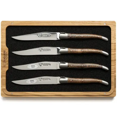 Laguiole en Aubrac 4 planewood steak knives Laguiole en Aubrac 4 planewood steak knives