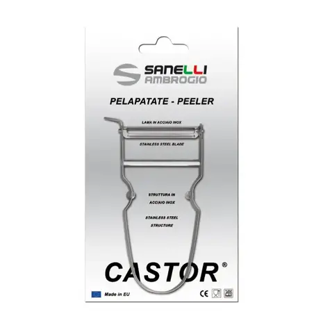 Ambrogio Sanelli Stainless steel peeler "Castor" Ambrogio Sanelli Stainless steel peeler "Castor"