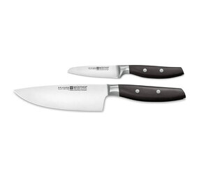 Wüsthof Epicure Slate chef's knife and paring knife Wüsthof Epicure Slate chef's knife and paring knife