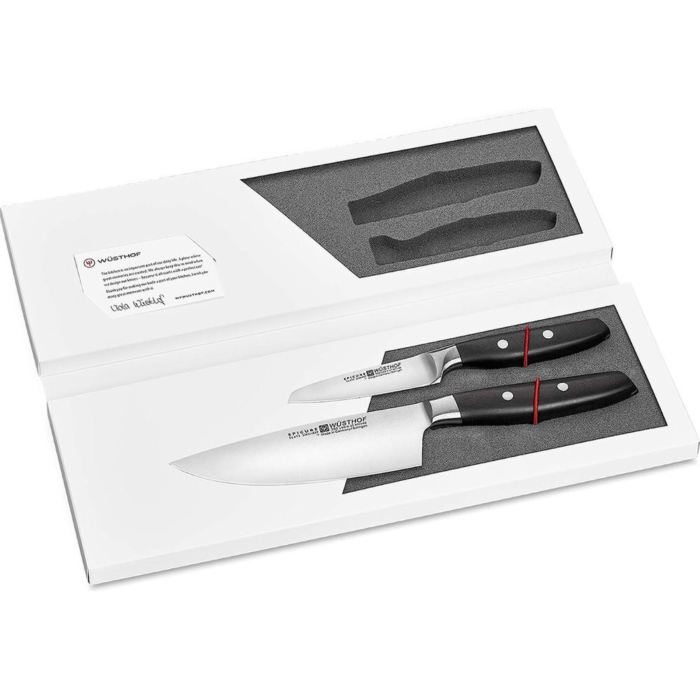 Wüsthof Epicure Slate chef's knife 16cm and paring knife 9cm Wüsthof Epicure Slate chef's knife 16cm and paring knife 9cm