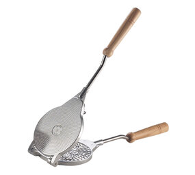 Eppicotispai Wafelijzer aluminium hout + wafelroller Eppicotispai Wafelijzer aluminium hout + wafelroller