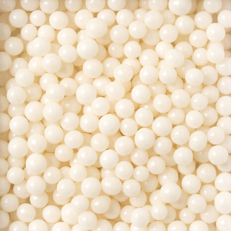 Decora Edible silver sugar maxi pearls, 100 g