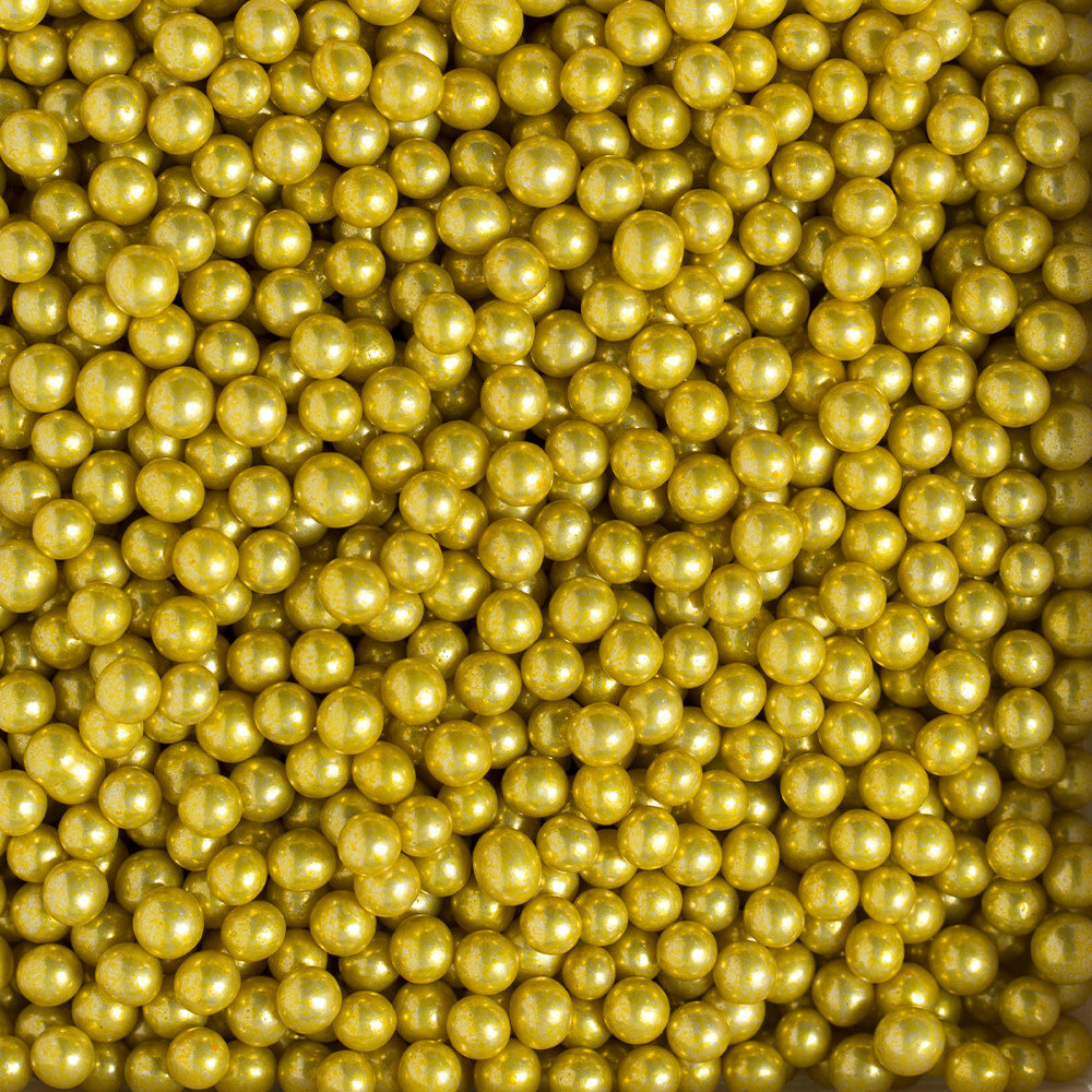 Decora Eetbare metallic goud suikerparels ⌀4 mm, 100 g
