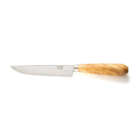 Pallares Solsona Carbon steel straight kitchen knife 15cm with olivewood handle Pallares Solsona Carbon steel straight kitchen knife 15cm with olivewood handle