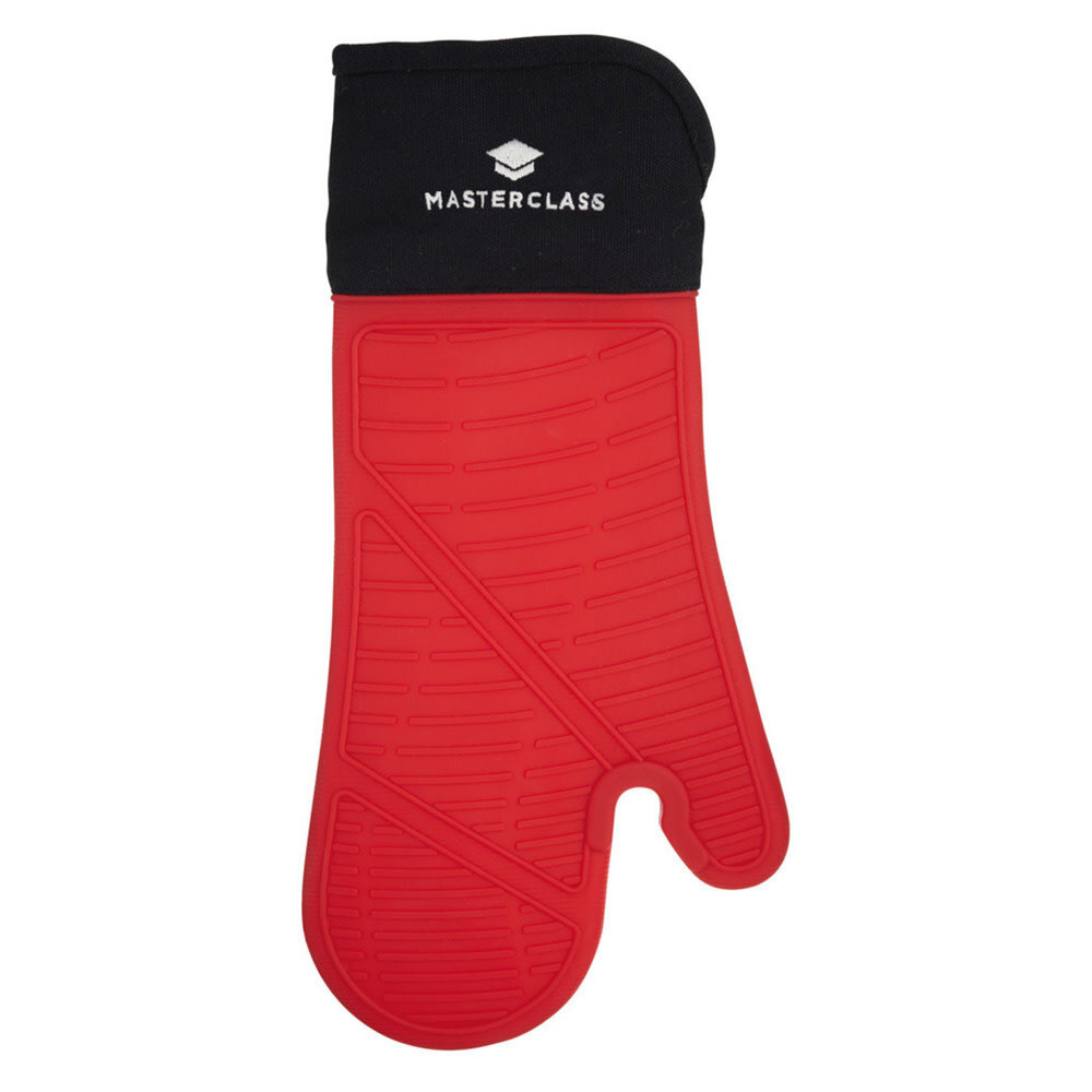 Masterclass Red silicone oven mitt