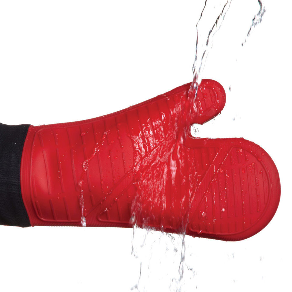 Masterclass Red silicone oven mitt