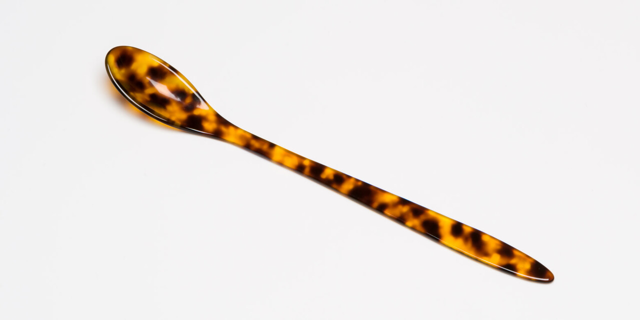 Heim Söhne Caffè latte/long drink spoon tortoiseshell motif