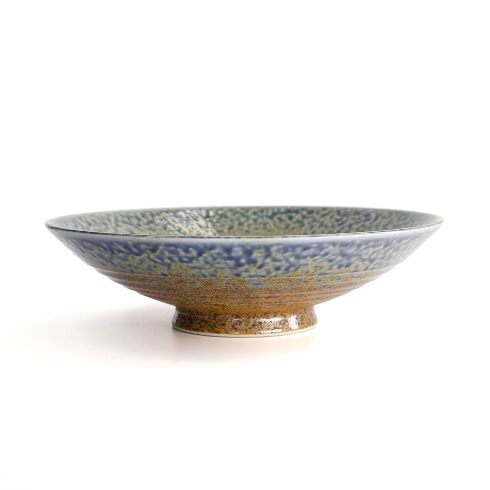 Tokyo Design Studio Minoyaki Reef Blue Mori bowl 28x7.7cm 1,8 liter Tokyo Design Studio Minoyaki Reef Blue Mori bowl 28x7.7cm 1,8 liter