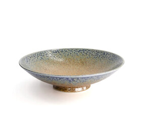 Tokyo Design Studio Minoyaki Reef Blue Mori schaal 28cm Tokyo Design Studio Minoyaki Reef Blue Mori schaal 28cm