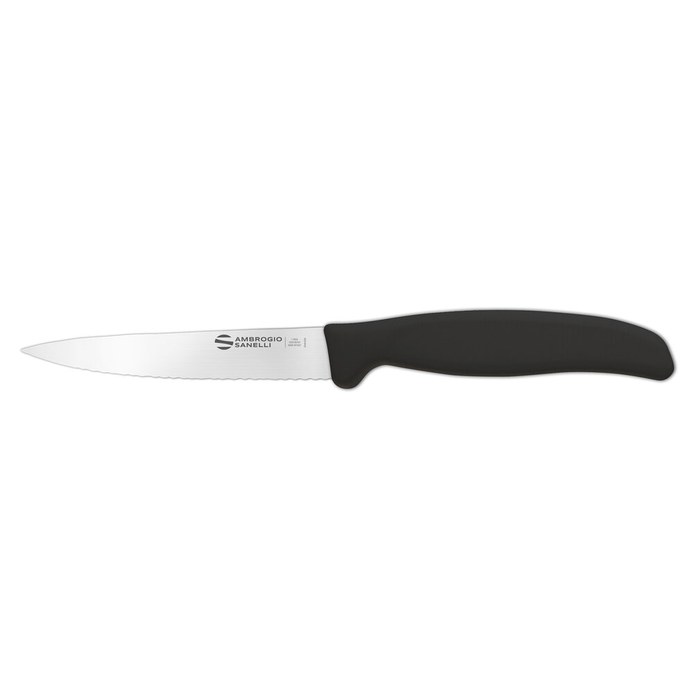 Ambrogio Sanelli Serrated paring knife 11cm black