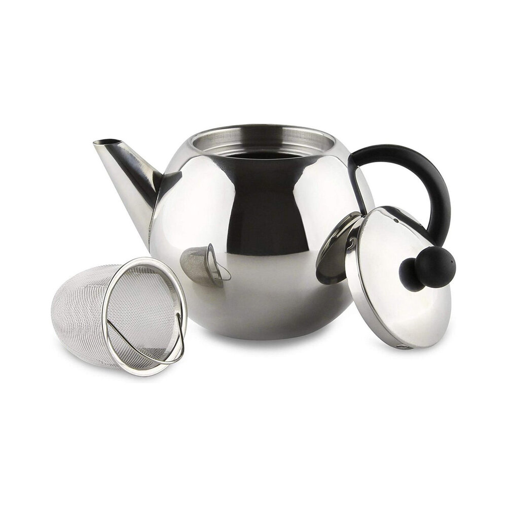 Grunwerg Rondeo stainless steel teapot 1,0 liter with filter Grunwerg Rondeo stainless steel teapot 1,0 liter with filter