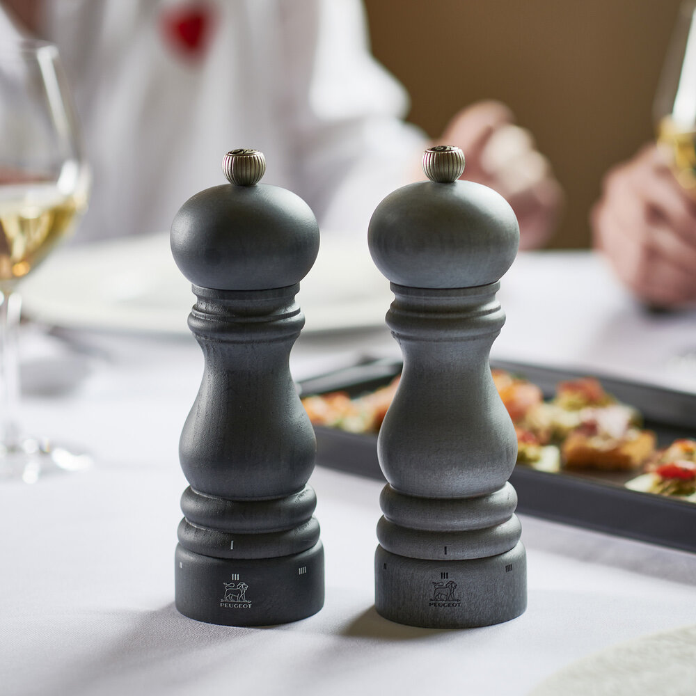 Peugeot Graphite Light 18cm pepper & salt mill gift set