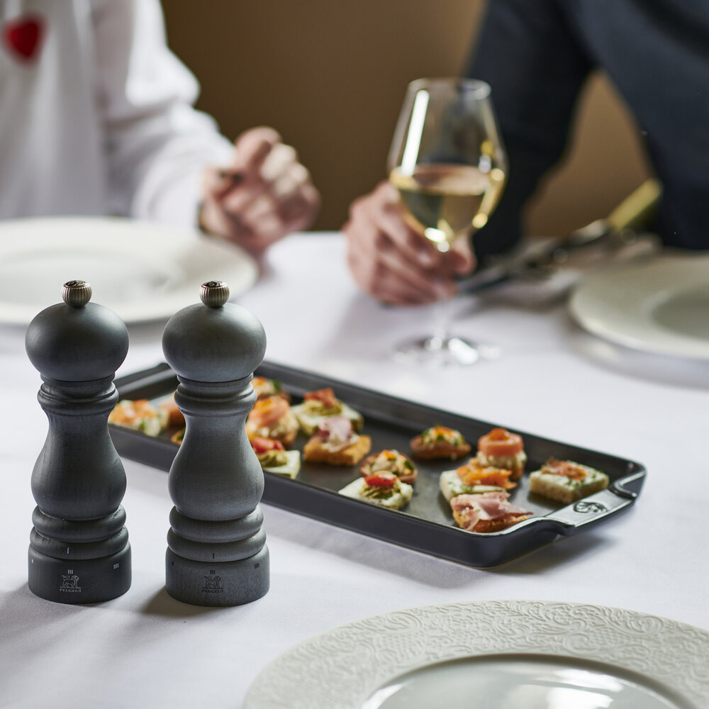 Peugeot Graphite Light 18cm pepper & salt mill gift set