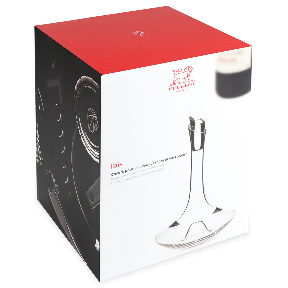 Peugeot Ibis decanteerkaraf 75cl voor gerijpte wijn Peugeot Ibis decanteerkaraf 75cl voor gerijpte wijn