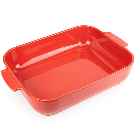 Peugeot Appolia rechthoekige keramische ovenschaal 40cm Rouge Peugeot Appolia rechthoekige keramische ovenschaal 40cm Rouge