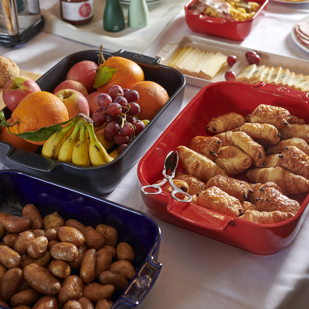 Peugeot Appolia rectangular ceramic oven dish 40cm Rouge Peugeot Appolia rectangular ceramic oven dish 40cm Rouge