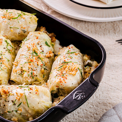 Peugeot Appolia rectangular ceramic oven dish 40cm Noir Satin